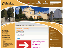 Tablet Screenshot of mohelno-obec.cz